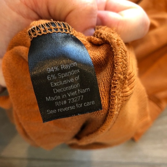 Simply Vera Vera Wang Dolman Sleeve Orange Boatneck Sweater Size Large - Picture 12 of 13